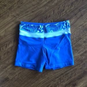 Lululemon Blue Reversible Biker Shorts